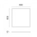 ΦΩΤΙΣΤΙΚΟ LED PANEL FRAMELESS 60X60 40W - 4000K - IP20