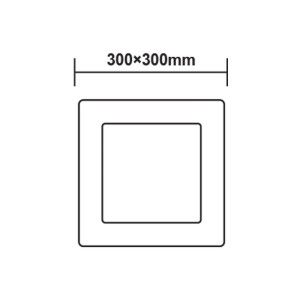 ΦΩΤΙΣΤΙΚΟ PANEL ΟΡΟΦΗΣ SQUARE LED ΛΕΥΚΟ 24W - 4000K - IP20