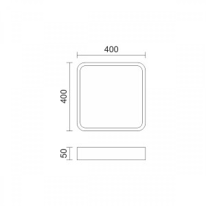 ΦΩΤΙΣΤΙΚΟ PANEL ΟΡΟΦΗΣ SQUARE LED ΛΕΥΚΟ 32W - 3000K - IP20