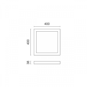ΦΩΤΙΣΤΙΚΟ PANEL ΟΡΟΦΗΣ SQUARE LED ΛΕΥΚΟ 36W - 4000K - IP20