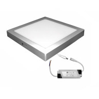 ΦΩΤΙΣΤΙΚΟ PANEL ΟΡΟΦΗΣ SQUARE LED NICKEL MAT 24W - 3000K - IP20