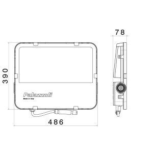 ΦΩΤΙΣΤΙΚΟ ΚΡΕΜΑΣΤΟ PALAZZOLI XTIGUA LED 336W - 40 LED - IK08 - IP66 - ENEC