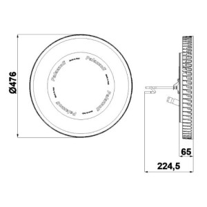 ΦΩΤΙΣΤΙΚΟ ΚΑΜΠΑΝΑ PALAZZOLI META 150 LED 179W - 140 LED - IK08 - IP66 / IP67