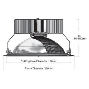 ΦΩΤΙΣΤΙΚΟ ΧΩΝΕΥΤΟ MEDIE ΟΠΗ Φ190 LED COB 16W - IP20