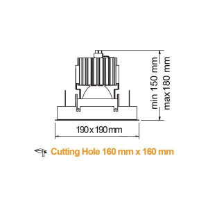ΦΩΤΙΣΤΙΚΟ ΧΩΝΕΥΤΟ PL DOWNLIGHT CIRCO MINI COB LED 27W - IP20