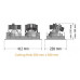 ΦΩΤΙΣΤΙΚΟ ΧΩΝΕΥΤΟ PL DOWNLIGHT CIRCO DOUBLE COB LED 2x16W - IP20