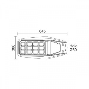 ΦΩΤΙΣΤΙΚΟ ΔΡΟΜΟΥ SOLAR SPACE ABS LED 200W - 6000K - IP65
