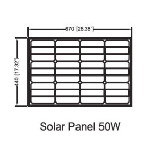 ΦΩΤΙΣΤΙΚΟ ΔΡΟΜΟΥ SOLAR SET ROCKET DECOR LED 30W - 18Ah - 50W SOLAR PANEL - 4000K - IP66 - IK10