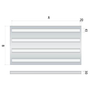 ΦΩΤΙΣΤΙΚΟ ΟΡΟΦΗΣ MASTER EVO LED 68W - 4000K - IP43