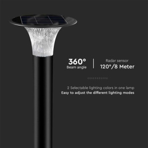 ΦΩΤΙΣΤΙΚΟ ΗΛΙΑΚΟ SOLAR BOLLARD PATH LED 15W - 6000K / 4000K - IP65