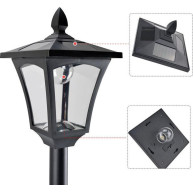 ΦΩΤΙΣΤΙΚΟ ΗΛΙΑΚΟ ΠΛΑΣΤΙΚΟ ΤΕΤΡΑΓΩΝΟ 15x15x25cm LED 3W BLACK