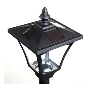 ΦΩΤΙΣΤΙΚΟ ΗΛΙΑΚΟ ΠΛΑΣΤΙΚΟ ΤΕΤΡΑΓΩΝΟ 15x15x25cm LED 3W BLACK