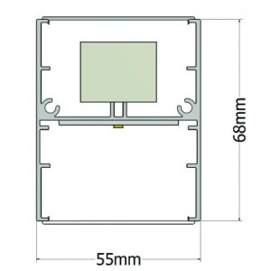 ΦΩΤΙΣΤΙΚΟ ΓΡΑΜΜΙΚΟ ΟΡΟΦΗΣ & ΚΡΕΜΑΣΤΟ ENJOY LED 18W 4000K IP20 600x70x70mm BLACK