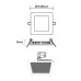 ΦΩΤΙΣΤΙΚΟ LED PANEL SQUARE ΟΠΗ 223x223mm NIKEL 18W - 4000K - IP20