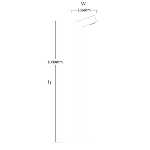 ΦΩΤΙΣΤΙΚΟ ΔΑΠΕΔΟΥ BOLLARD ΕΔΑΦΟΥΣ WANT 100cm - 10W - IP66