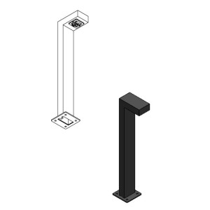 ΦΩΤΙΣΤΙΚΟ ΔΑΠΕΔΟΥ BOLLARD ΕΔΑΦΟΥΣ WANT VERTICAL 80cm - 10W - IP66
