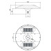 ΦΩΤΙΣΤΙΚΟ ΙΣΤΟΥ ΚΟΡΥΦΗΣ FUTURA SYMMETRIC 90° LED 108W - 4000K-  IP66 - IK09