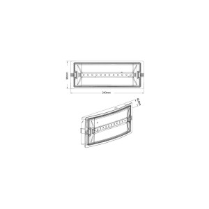 ΦΩΤΙΣΤΙΚΟ ΑΣΦΑΛΕΙΑΣ EXIT EMERGENCY LED LIGHT 3W - 6500K - 150Lm - 3.2V - 600mAh - IP65