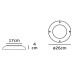 ΦΩΤΙΣΤΙΚΟ ΠΙΣΙΝΑΣ FLAT POOL ABS FACE RESIN LED 20W - 12V - 4000K - IP68 260mm