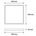 ΦΩΤΙΣΤΙΚΟ LED PANEL ΟΡΟΦΗΣ CANVAS 42.8W - 5000Κ - CRI 93 - ΛΕΥΚΟ