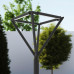 ΦΩΤΙΣΤΙΚΟ ΙΣΤΟΥ ΚΟΡΥΦΗΣ ALBERO SQUARE LED 60W - IP65