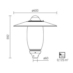 ΦΩΤΙΣΤΙΚΟ ΙΣΤΟΥ ΚΟΡΥΦΗΣ AURIS LED 20W 4000K - INOX - IP66