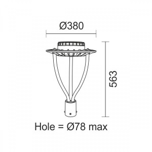 ΦΩΤΙΣΤΙΚΟ ΙΣΤΟΥ ΚΟΡΥΦΗΣ TRION LED 50W - 6000K - IP65