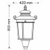 ΦΩΤΙΣΤΙΚΟ ΙΣΤΟΥ ΦΑΝΑΡΙ ΚΟΡΥΦΗΣ COLOSSEUM LED SMD 40W - 4000K ALUMINIUM IP66 - IK10