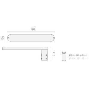 ΦΩΤΙΣΤΙΚΟ ΙΣΤΟΥ ΚΟΡΥΦΗΣ CARTESIO LED 50W 4000Κ IP66 - ENEC