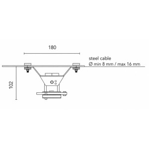 ΦΩΤΙΣΤΙΚΟ ΚΡΕΜΑΣΤΟ PAGODA ROPE LED 50W 4000Κ IP66 - ENEC
