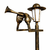 ΦΩΤΙΣΤΙΚΟ ΠΑΡΚΟΥ MUSICIAN TRUMPET 1.8m - E27 - IP65 - BRASS