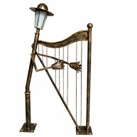 ΦΩΤΙΣΤΙΚΟ ΠΑΡΚΟΥ MUSICIAN HARP 1.8m - E27 - IP65 - BRASS