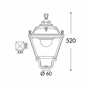 ΦΩΤΙΣΤΙΚΟ ΙΣΤΟΥ ΦΑΝΑΡΙ ΚΟΡΥΦΗΣ TOBIA LED PLASTIC 16W - 4000K - IP55