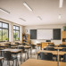 ΦΩΤΙΣΤΙΚΟ ΟΡΟΦΗΣ ΣΧΟΛΕΙΩΝ & ΓΡΑΦΕΙΩΝ SCUOLA LED 28W - 3CCT - WHITE - 1200mm - IP20