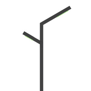 ΦΩΤΙΣΤΙΚΟΣ ΙΣΤΟΣ 2.5m MERIT II 2x30W - IP66