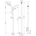 ΦΩΤΙΣΤΙΚΟΣ ΙΣΤΟΣ 4.5m ZITA DOUBLE 2X40W - IP66 IK08 3000K