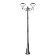 ΦΩΤΙΣΤΙΚΟΣ ΙΣΤΟΣ SOLAR DOUBLE DIAMOND LED 2x40W - IP65 - ALUMINUM 2.60m
