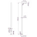 ΦΩΤΙΣΤΙΚΟΣ ΙΣΤΟΣ SMART VERTICAL 5.5m SINGLE LED 40W - IP66