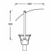 ΦΩΤΙΣΤΙΚΟΣ ΙΣΤΟΣ CARDIF 4m - 100W - HQI - ASYMETRIC - IP66