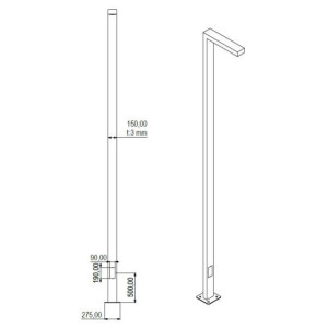 ΦΩΤΙΣΤΙΚΟΣ ΙΣΤΟΣ SMART VERTICAL 4m LED 40W - IP66