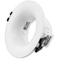 GEYER SPOT ΧΩΝΕΥΤΟ ΣΤΡΟΓΓΥΛΟ GU10 PC ΛΕΥΚΟ Φ86x40mm
