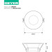 GEYER SPOT ΧΩΝΕΥΤΟ ΣΤΡΟΓΓΥΛΟ GU10 PC ΛΕΥΚΟ Φ86x40mm