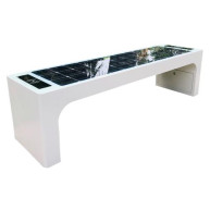 ΗΛΙΑΚΟ ΠΑΓΚΑΚΙ ΜΕ ΣΤΑΘΜΟ ΦΟΡΤΙΣΗΣ SOLAR BENCH 1 LED LIGHT 10W - IP65