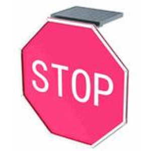 ΗΛΙΑΚΟ ΣΕΤ ΦΩΤΕΙΝΗΣ ΠΙΝΑΚΙΔΑΣ SOLAR STOP FLASH 75x75cm - IP65