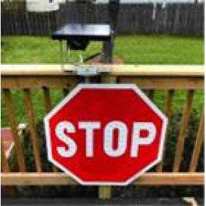 ΗΛΙΑΚΟ ΣΕΤ ΦΩΤΕΙΝΗΣ ΠΙΝΑΚΙΔΑΣ SOLAR STOP FLASH 75x75cm - IP65