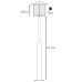 ΙΣΤΟΣ ΚΟΛΩΝΑ ΟΡΕΙΧΑΛΚΙΝΗ 3.00Μ DWARF 60W - E27 - IP65