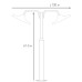 ΙΣΤΟΣ ΚΟΛΩΝΑ ΟΡΕΙΧΑΛΚΙΝΗ 3.00Μ SOBRERO 2 2x60W - E27 - IP65
