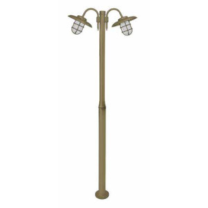 ΙΣΤΟΣ ΚΟΛΩΝΑ ΟΡΕΙΧΑΛΚΙΝΗ 3.00Μ HAT SHORT 2 2x60W - E27 - IP65