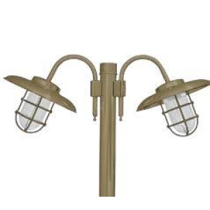 ΙΣΤΟΣ ΚΟΛΩΝΑ ΟΡΕΙΧΑΛΚΙΝΗ 3.00Μ HAT SHORT 2 2x60W - E27 - IP65