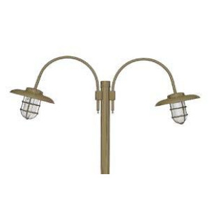 ΙΣΤΟΣ ΚΟΛΩΝΑ ΟΡΕΙΧΑΛΚΙΝΗ 3.00Μ HAT LONG 2 2x60W - E27 - IP65
